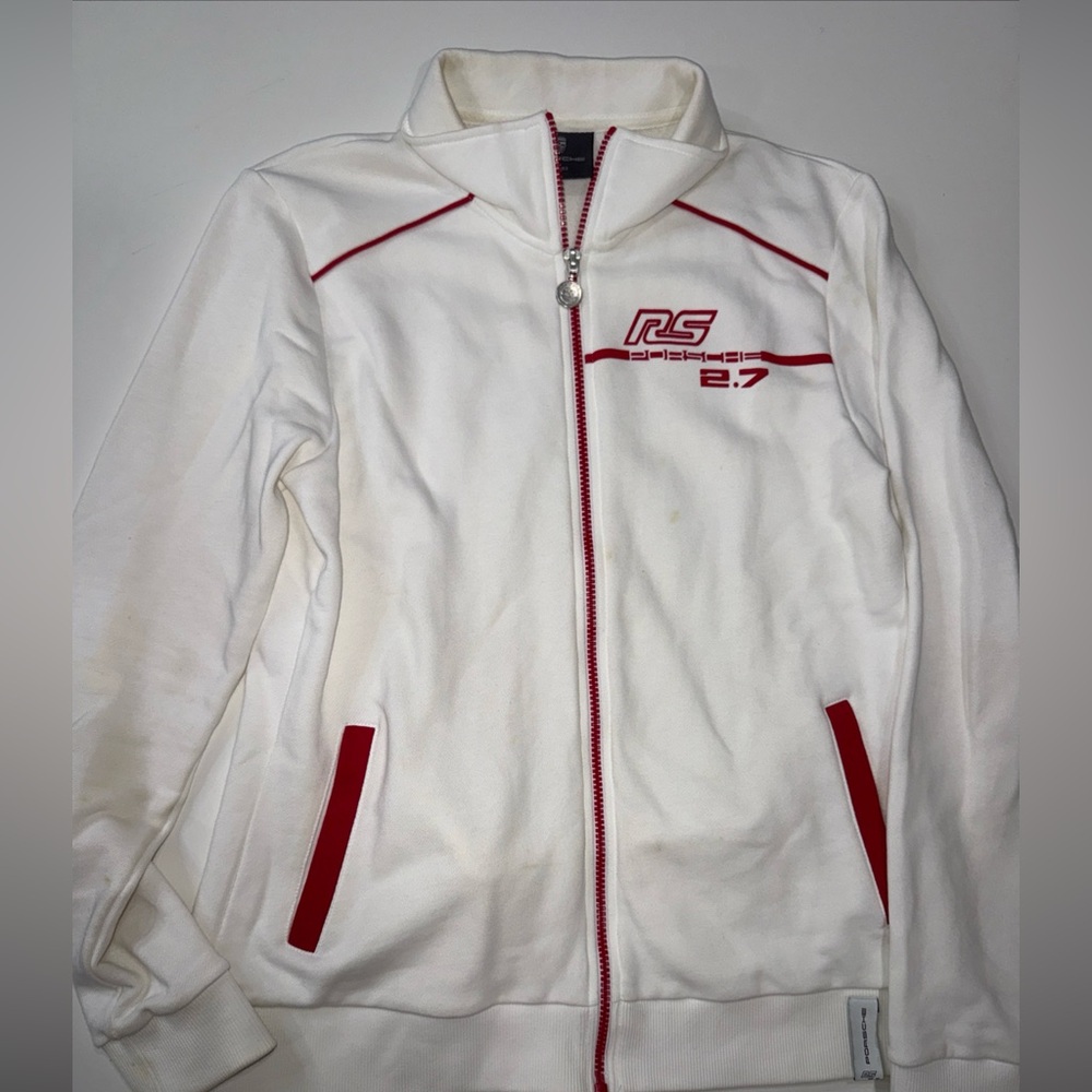 Porsche Women's Track Jacket Cardigan 911 Carrera RS 2.7 Collection White M A04